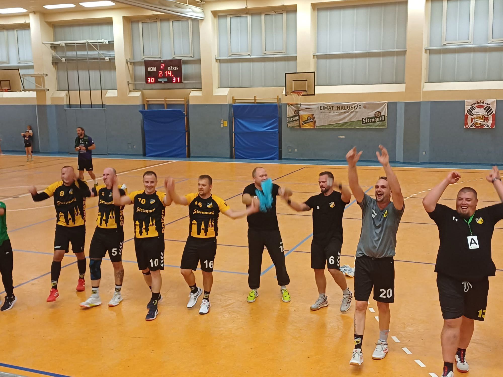 Regionsoberliga Chemnitz Männer:   BSG Wismut Aue – TSV Oelsnitz    30:31 (14:14)  