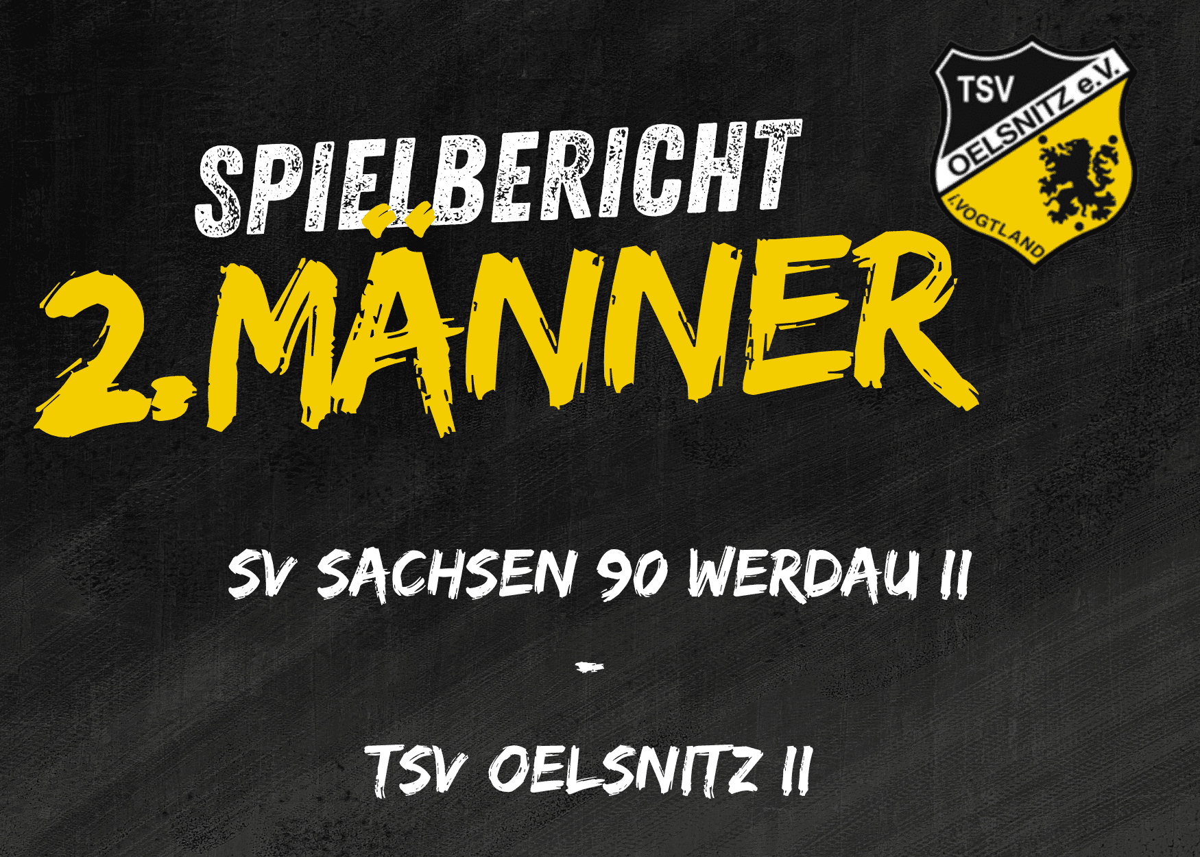 Regionsklasse Männer: SV Sachsen 90 Werdau II - TSV Oelsnitz II 23:19 (11:9)