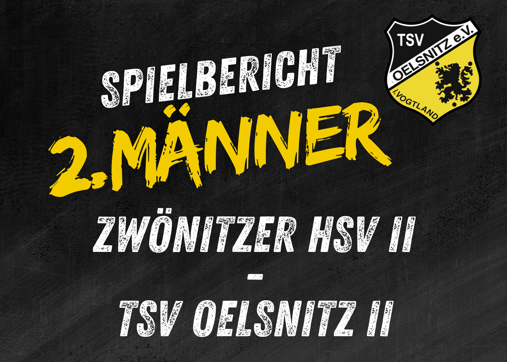 Regionsklasse Männer: Zwönitzer HSV II - TSV Oelsnitz II  42:18 (21:7)